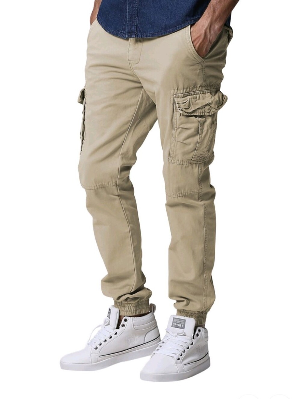 Matchstick Cargo Utility Joggers Medium,6 Pocket, Sz 30